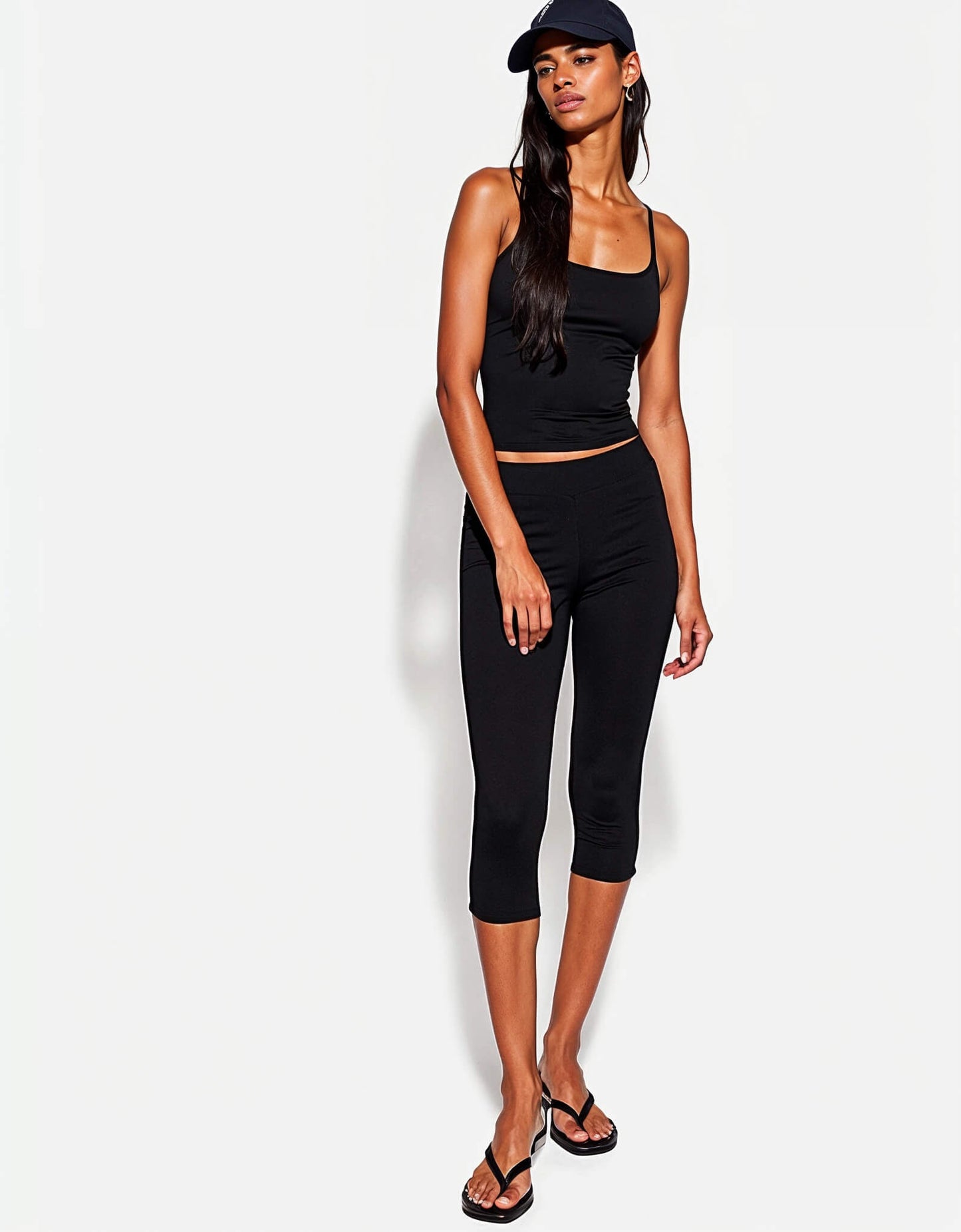 Linen-Based Strap Top