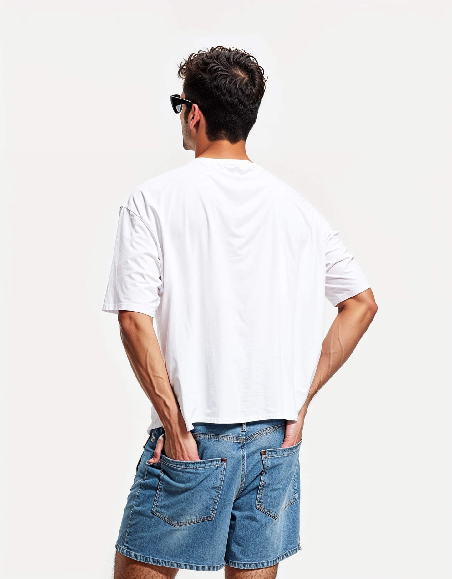 Square-Cut T-Shirt with Long Sleeves