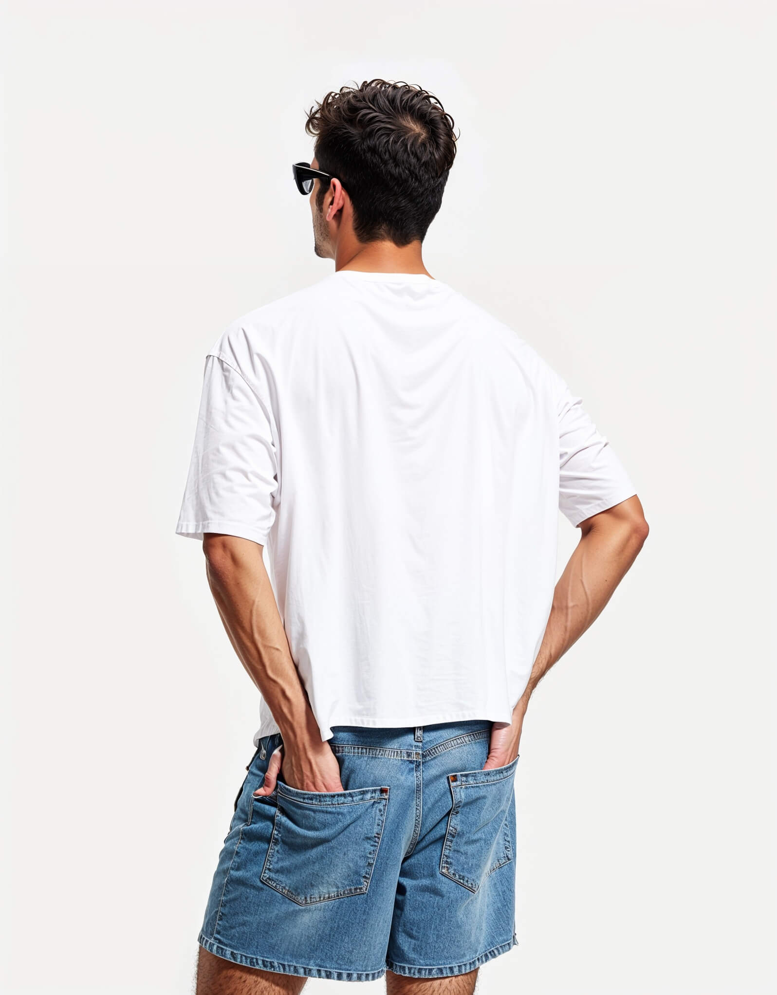 Square-Cut T-Shirt with Long Sleeves