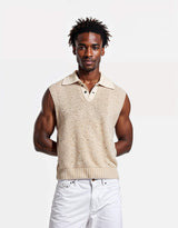 Textured T-Shirt with Buttons