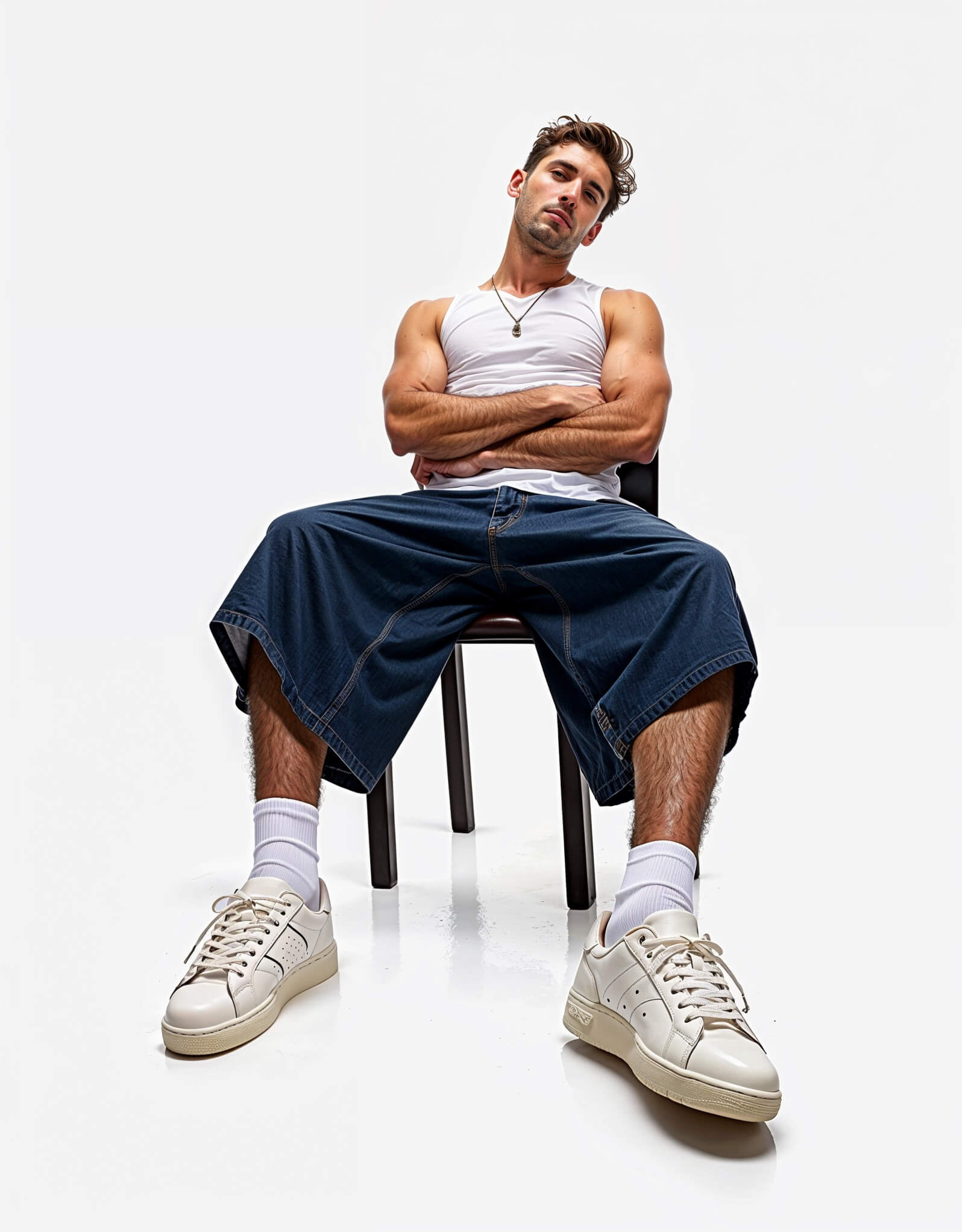 Skater Sneakers with Inserts