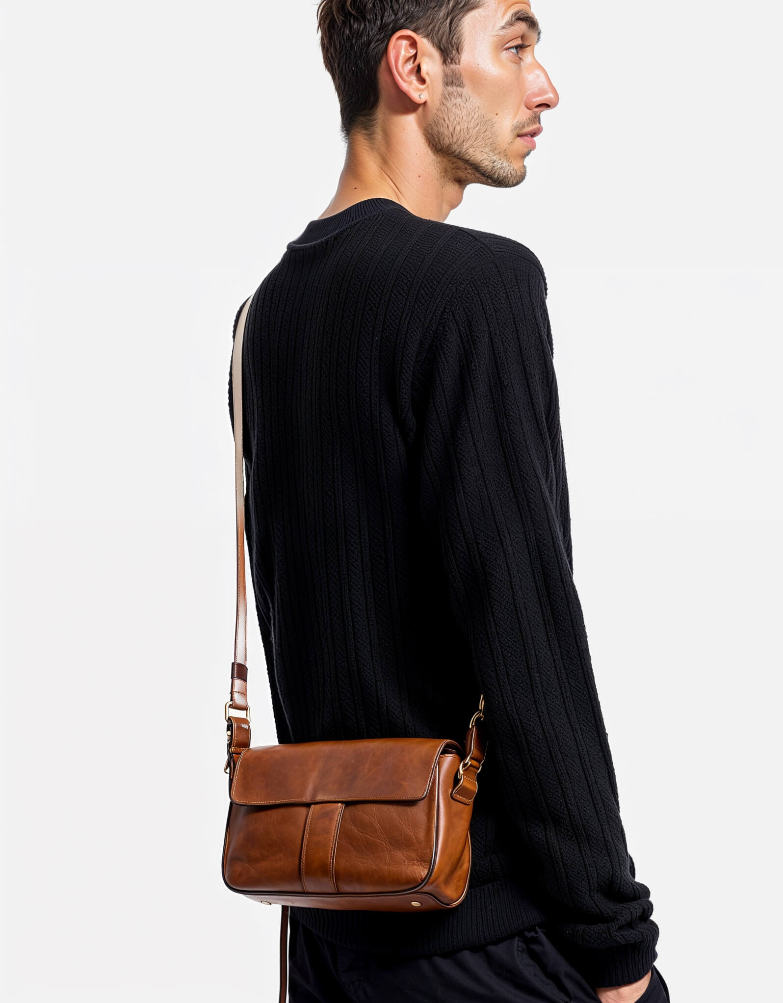 Eco-Leather Crossbody Bag